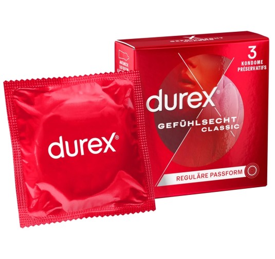 Durex - Prezerwatywy Lateksowe Zbiorniczek 3szt